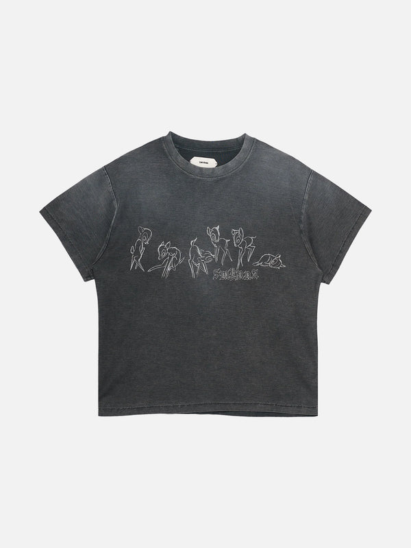 SMYRNA, Bambina Tee - Washed Black, T-SHIRT, shopi go'da!