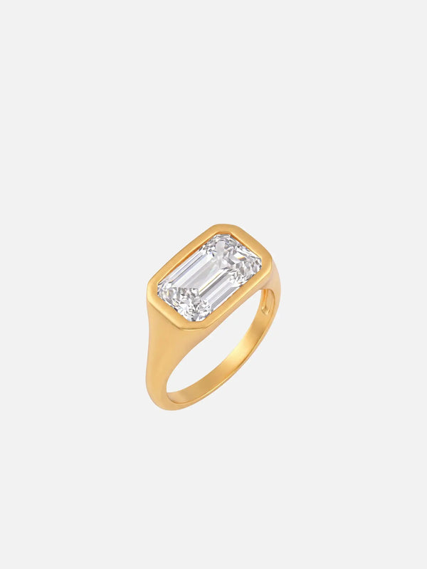 ECE LONDON Aurea Forma Ring – Gold, önden görünüm