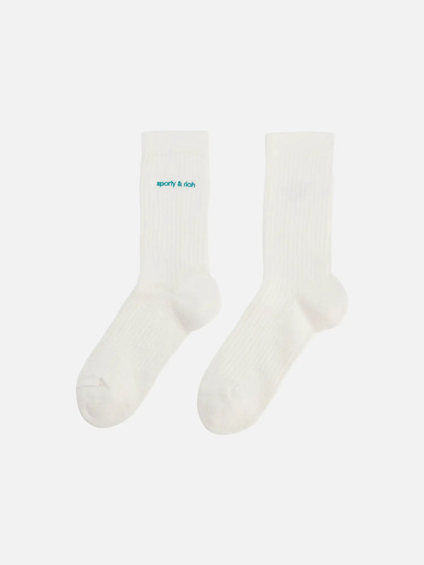 ADIDAS ORIGINALS Sporty & Rich x adidas Socks - Off White - Uncategorized ÇORAP
