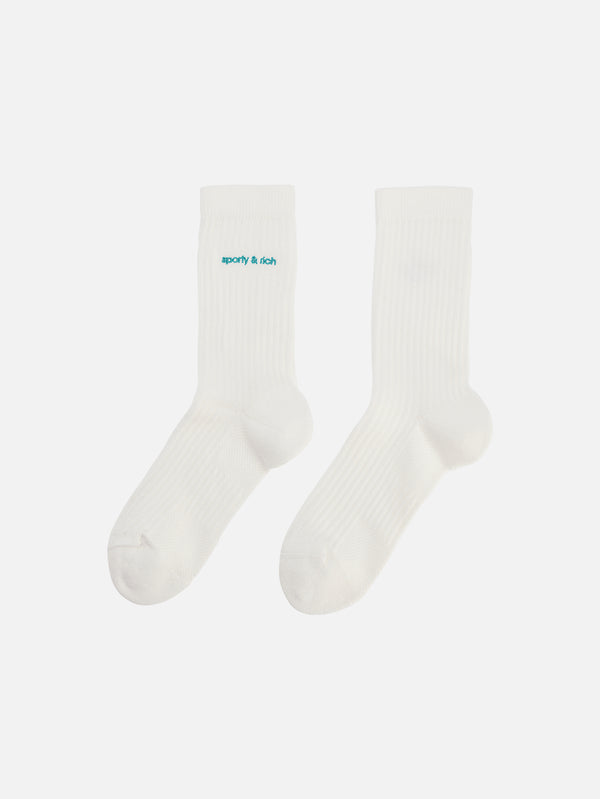 ADIDAS ORIGINALS - ÇORAP - Sporty & Rich x adidas Socks - Off White - shopi go'da!.