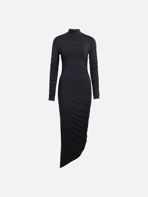 ADIDAS ORIGINALS Ruched Maxi Dress - Black - Uncategorized ELBİSE