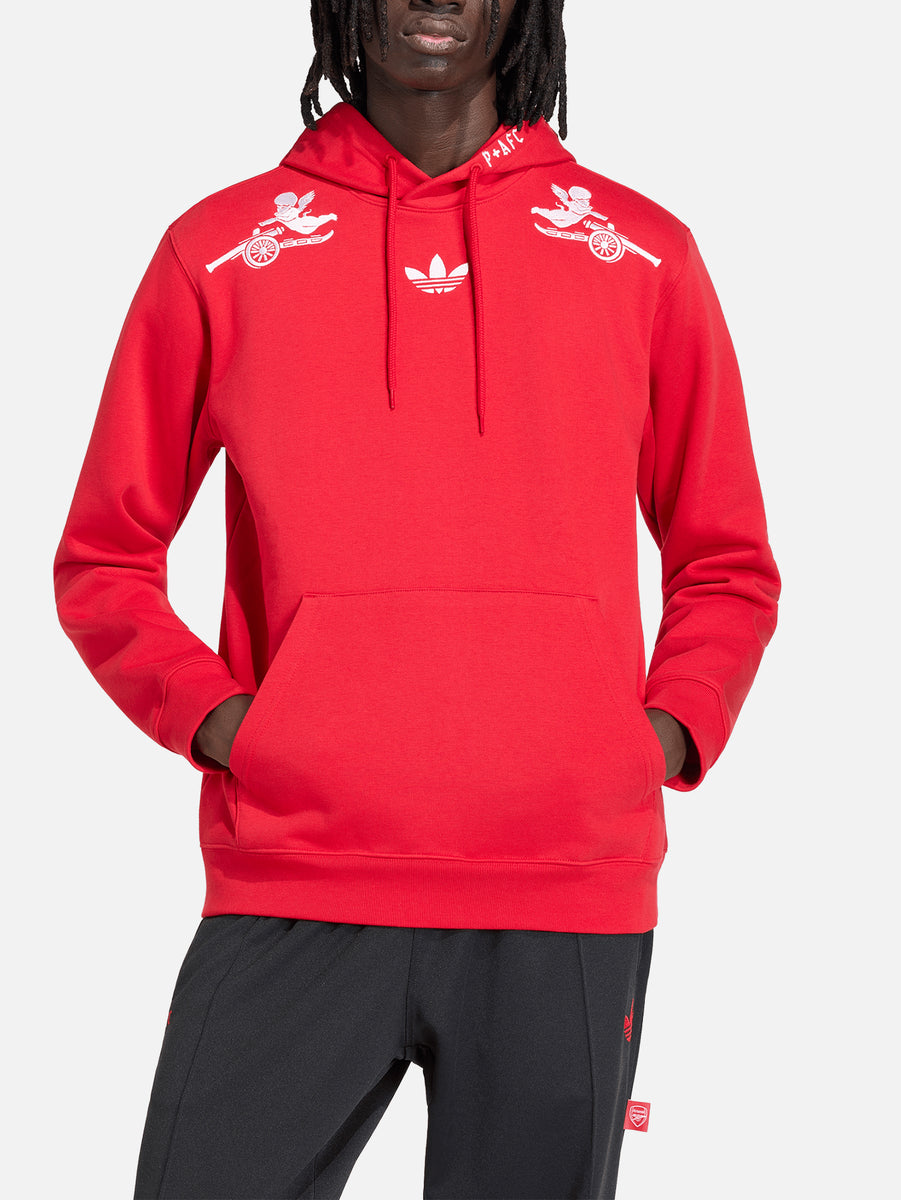 ADIDAS ORIGINALS Arsenal FC x Places+Faces Hoodie - Better Scarlet