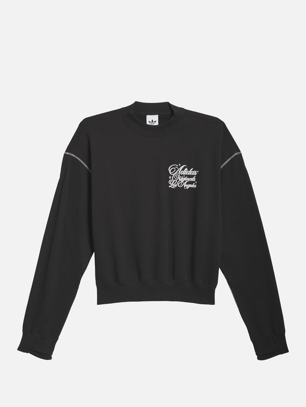 ADIDAS ORIGINALS - SWEATSHIRT - OG LA x adidas Crewneck - Black - shopi go'da!.
