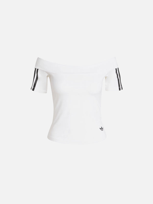 ADIDAS ORIGINALS - T-SHIRT - Adicolor Bandeau Short Sleeve T-Shirt - White - shopi go'da!.