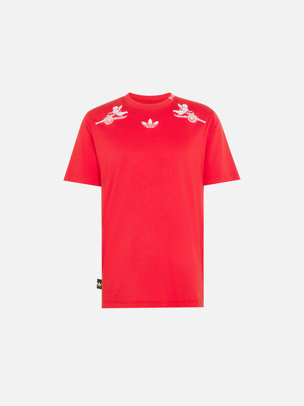 ADIDAS ORIGINALS - T-SHIRT - Arsenal FC x Places+Faces T-Shirt - Better Scarlet - shopi go'da!.