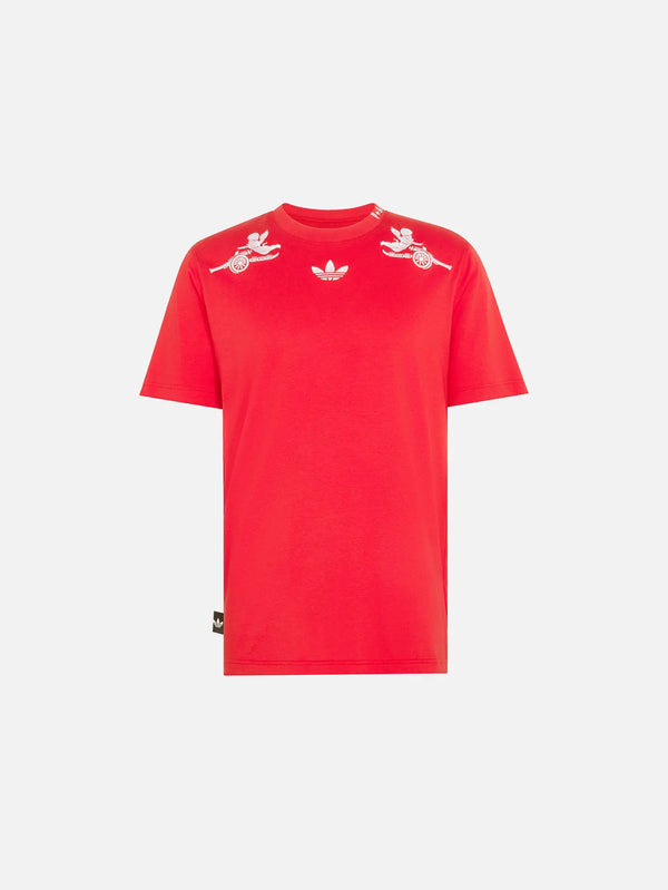 ADIDAS ORIGINALS Arsenal FC x Places+Faces T-Shirt - Better Scarlet - T-Shirts T-SHIRT