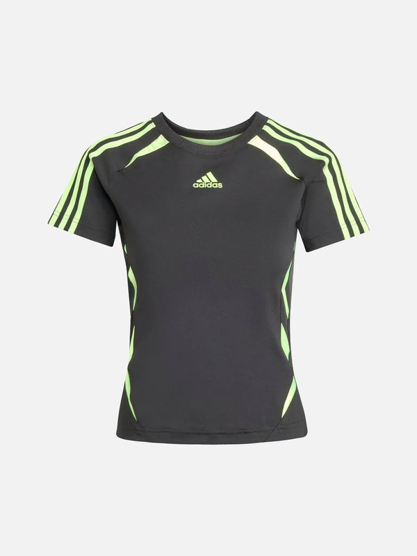 ADIDAS ORIGINALS Teamgeist Adicolor Slim Tee - Black/Signal Green - Uncategorized T-SHIRT