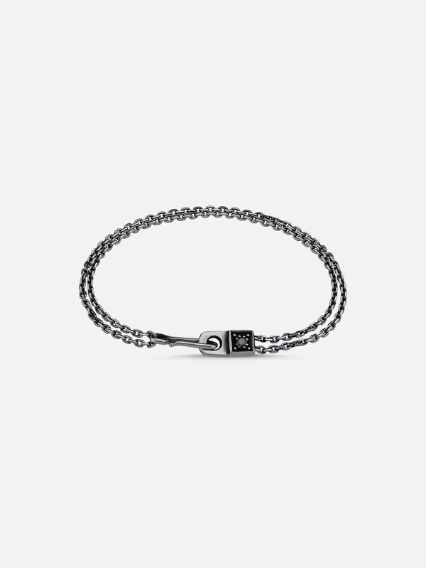 ALEYNACEBECIJEWELRY Arm In Arm Black Diamond Bracelet - Uncategorized BİLEKLİK