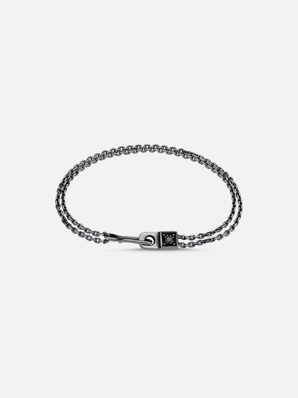 ALEYNACEBECIJEWELRY - BİLEKLİK - Arm In Arm Black Diamond Bracelet - shopi go'da!.