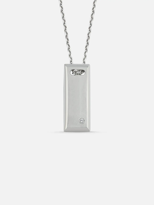 ALEYNACEBECIJEWELRY Rectangle Diamond Necklace - Uncategorized KOLYE