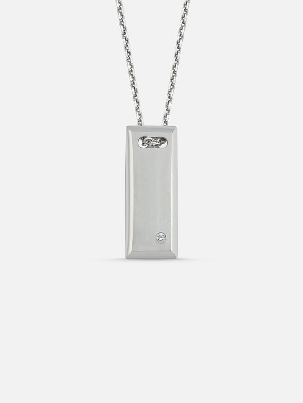 ALEYNACEBECIJEWELRY - KOLYE - Rectangle Diamond Necklace - shopi go'da!.