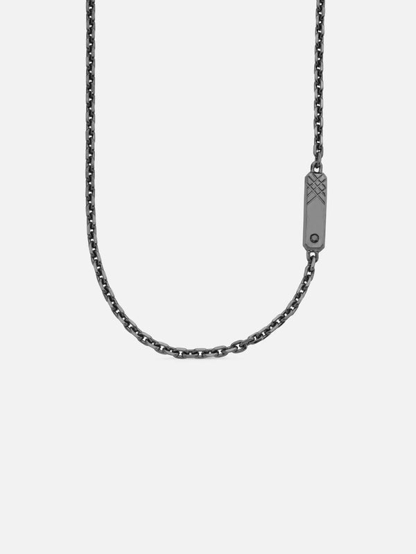 ALEYNACEBECIJEWELRY Force Black Diamond Necklace - Uncategorized KOLYE