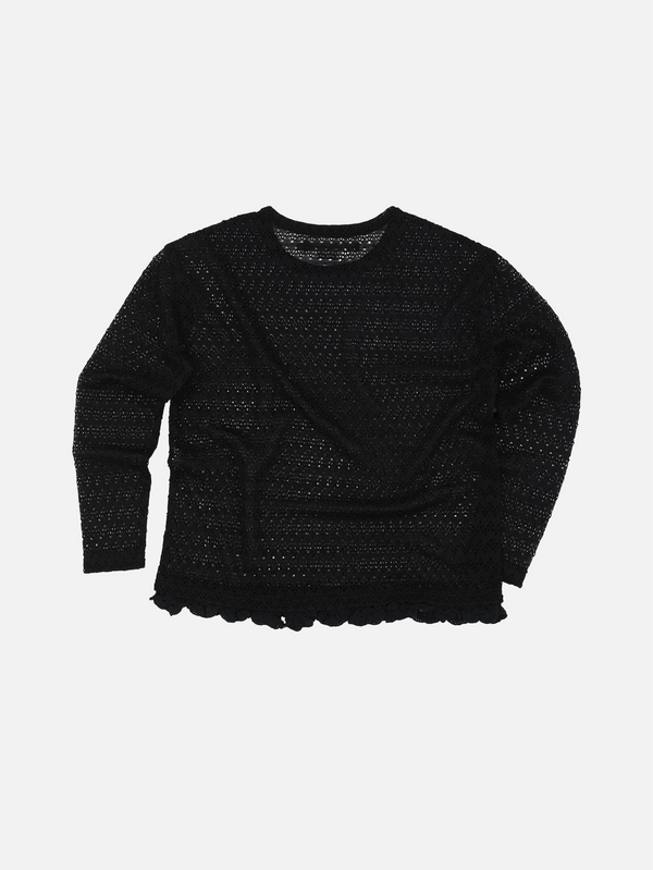 ANDERSSON BELL, Flower Garden Crew-Neck Sweater - Black, KAZAK, shopi go'da!