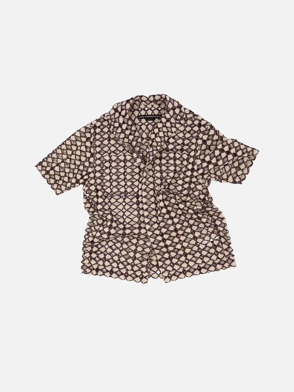 ANDERSSON BELL Letto Sheer Open Collar Shirts - Beige - Shirts GÖMLEK