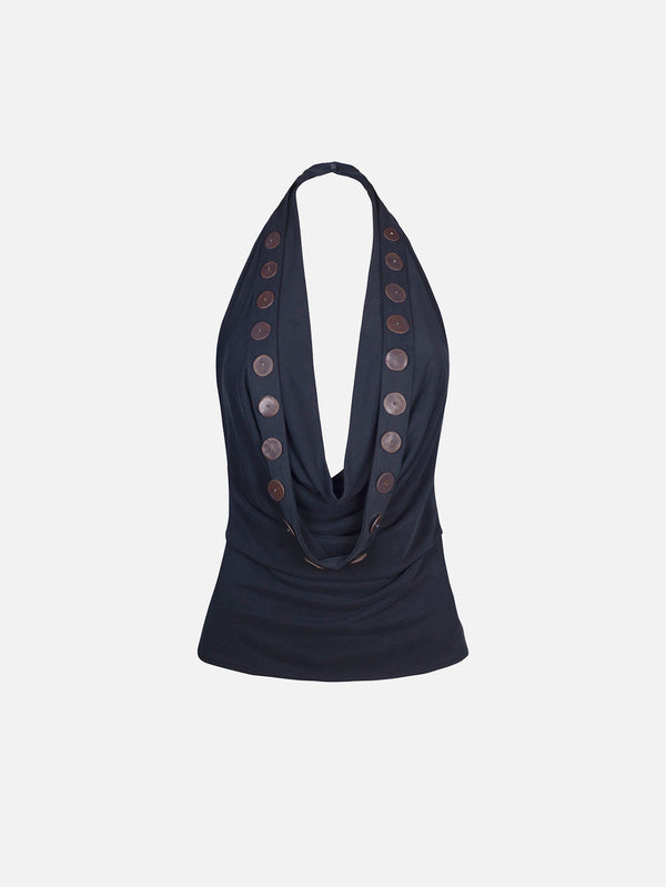 ANEMOIA - BLUZ - Sophie Top - Dark Grey - shopi go'da!.