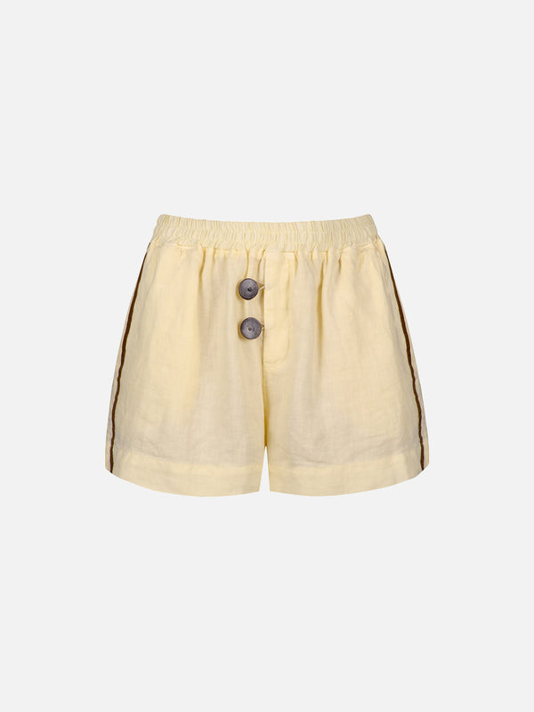 ANEMOIA - ŞORT - Pastel Shorts - Light Yellow - shopi go'da!.
