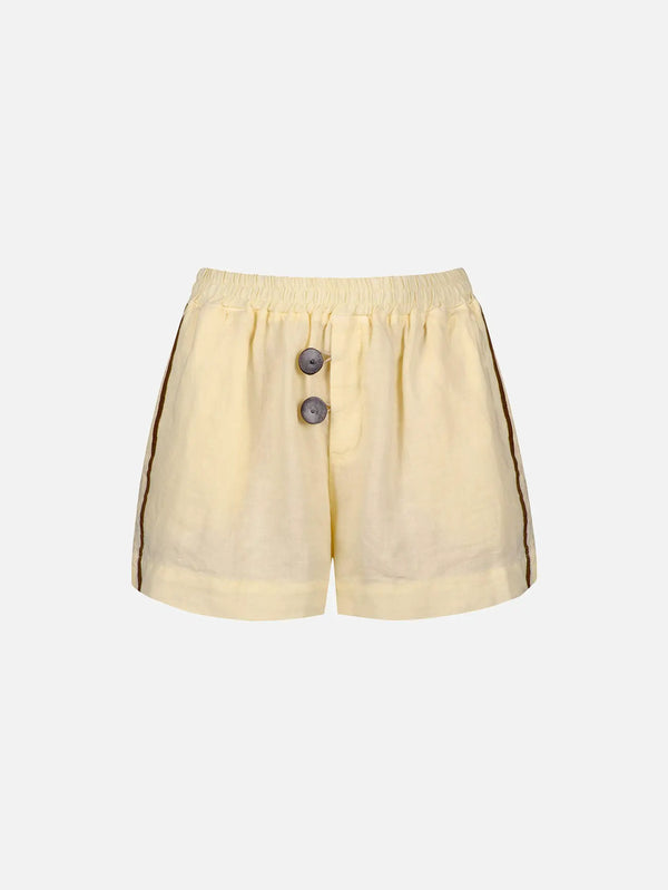 ANEMOIA Pastel Shorts - Light Yellow - Uncategorized ŞORT