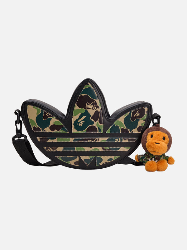 ADIDAS ORIGINALS - ÇANTA - BAPE x adidas Trefoil Shoulder Bag - Black - shopi go'da!.