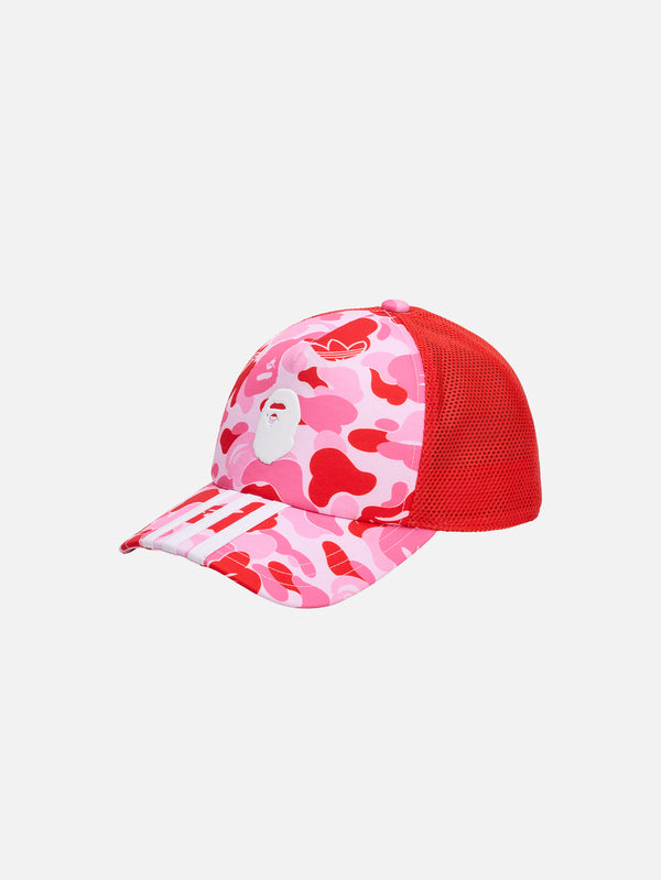 ADIDAS ORIGINALS, BAPE x adidas Trucker Cap - Clear Pink, ŞAPKA, shopi go'da!