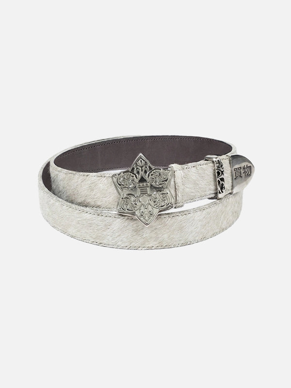 Higashiyama Fur Belt - Beige