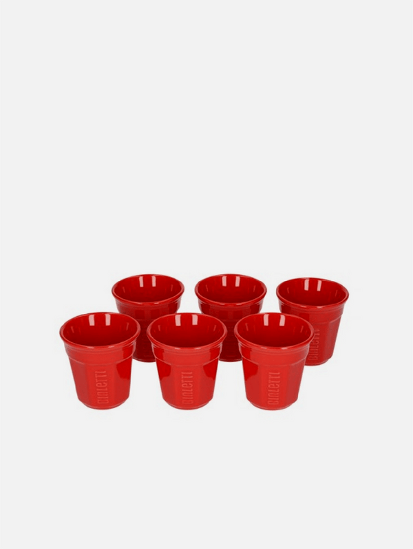BIALETTI, Set 6'lı Espresso Fincan Set - Kırmızı, BARDAK, shopi go'da!