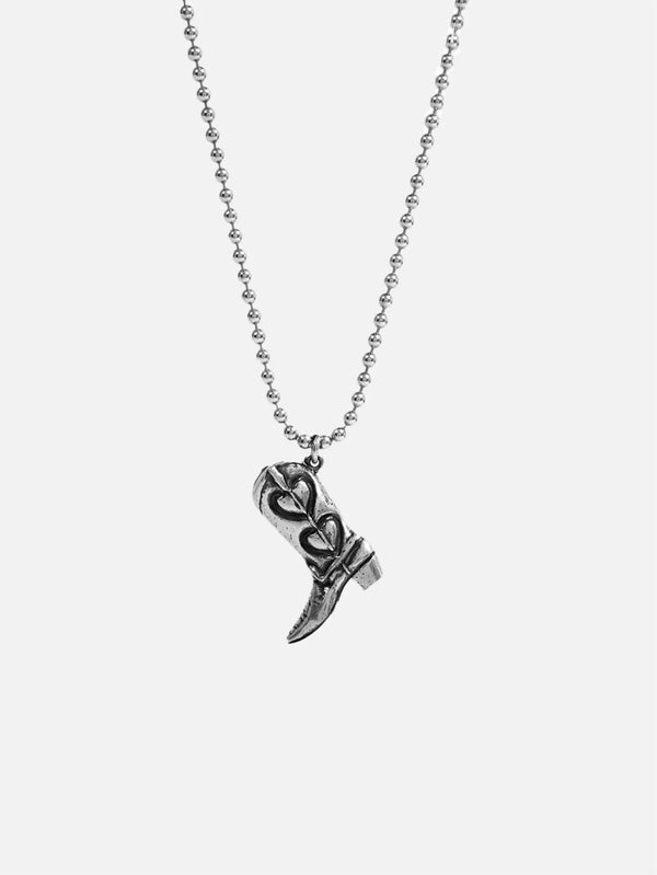 TWOJEYS, Boot Necklace - Silver, KOLYE, shopi go'da!