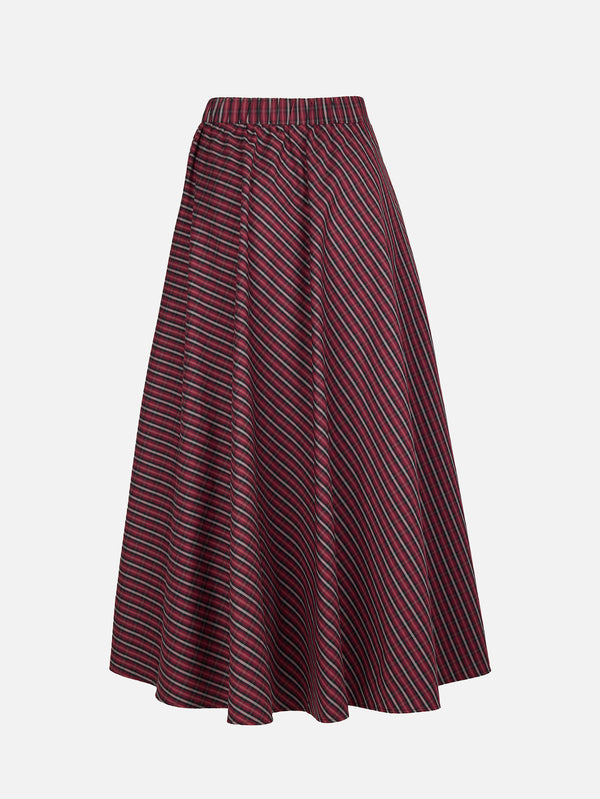 Burgundy Flare Skirt