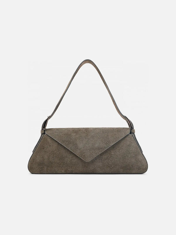 CAMPERLAB Kirje Suede Handbag - Dark Gray - Uncategorized ÇANTA