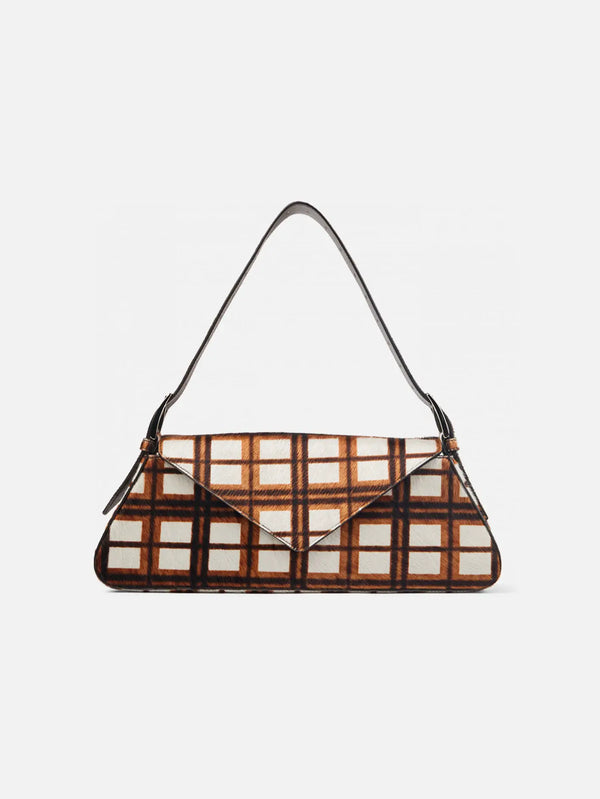 CAMPERLAB Kirje Tartan Hair-On-Leather Handbag - Multi/Assorted - Uncategorized ÇANTA