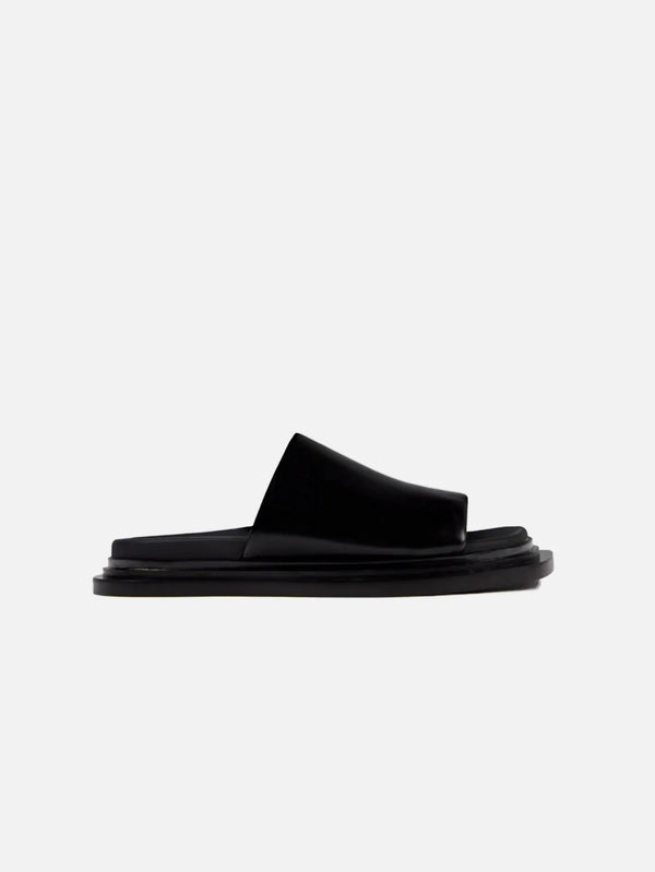 CAMPERLAB Nada Leather Sandals - Black - Slippers TERLİK