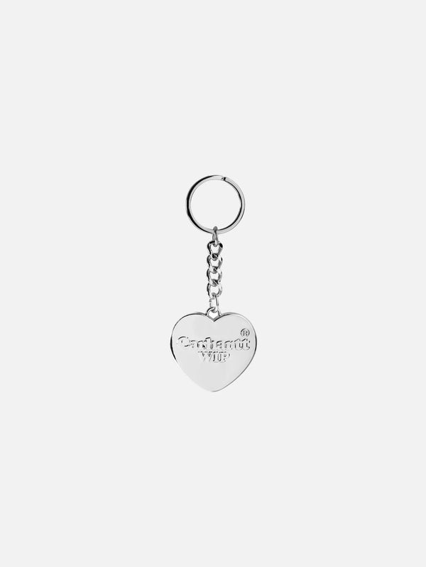 CARHARTT WIP Heart Keychain - Silver - Keychains ANAHTARLIK