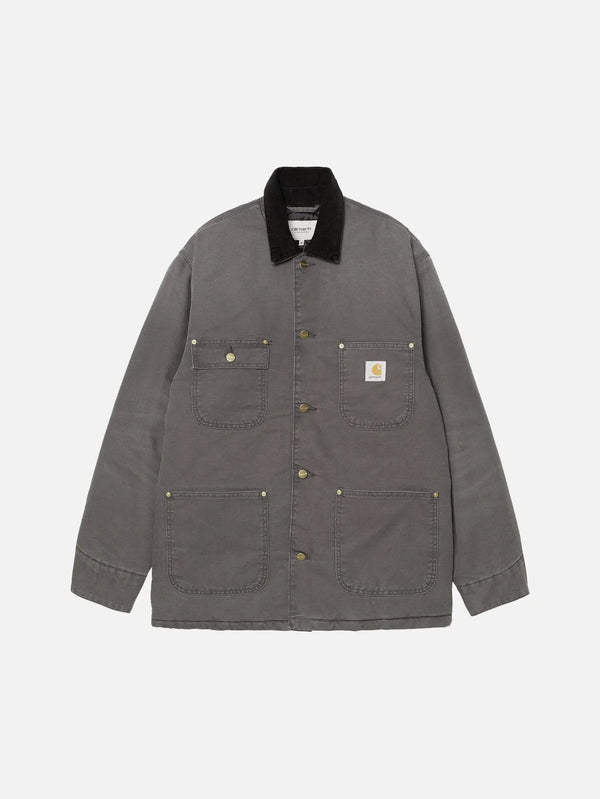 CARHARTT WIP OG Chore Coat - Graphite/Black Stone Canvas - Trucker Jackets CEKET