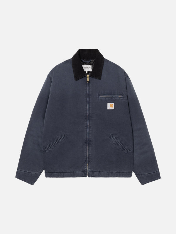 CARHARTT WIP - CEKET - OG Detroit Jacket - Dark Navy/Black Stone Canvas - shopi go'da!.