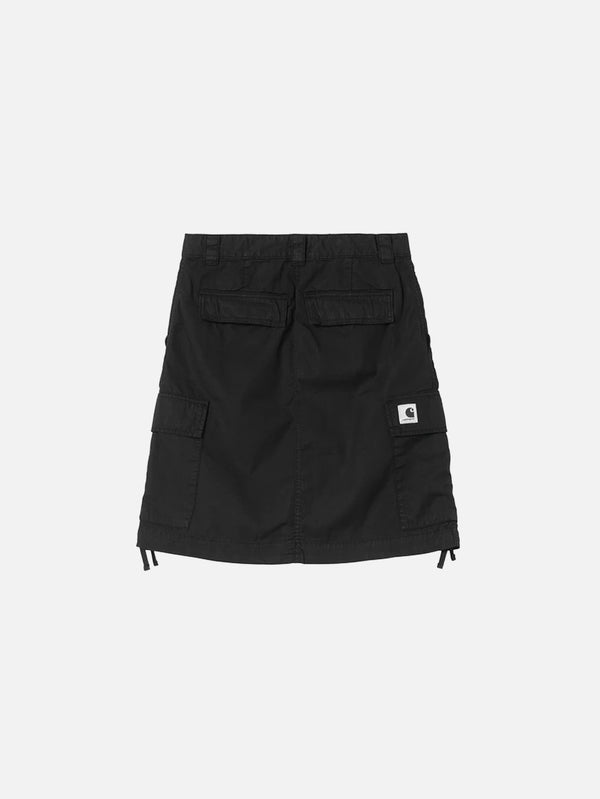 CARHARTT WIP - ETEK - W' Kingston Skirt - Black Garment Dyed - shopi go'da!.