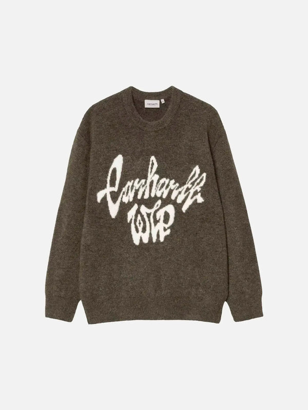 CARHARTT WIP Chedda Sweater - Opuntia/Natural - Sweaters KAZAK