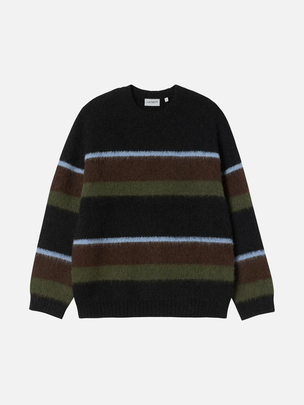 CARHARTT WIP Merton Sweater - Sundling Stripe/Palisander - Sweaters KAZAK