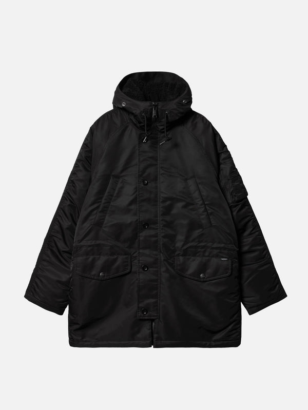 CARHARTT WIP - PARKA - HD Olten Parka - Black - shopi go'da!.