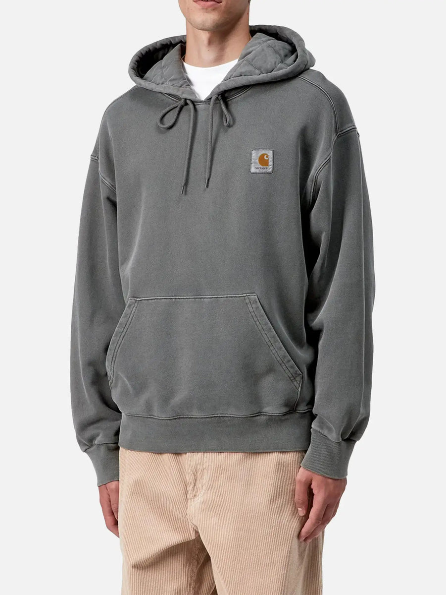 CARHARTT WIP Hooded Vista Sweat - Black Garment Dyed I029523.89GD