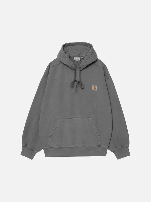 CARHARTT WIP Hooded Vista Sweat - Black Garment Dyed - Hoodies SWEATSHIRT