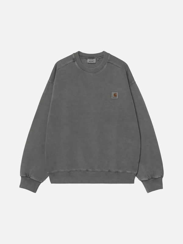 CARHARTT WIP Vista Sweat - Black Garment Dyed - Sweatshirts SWEATSHIRT