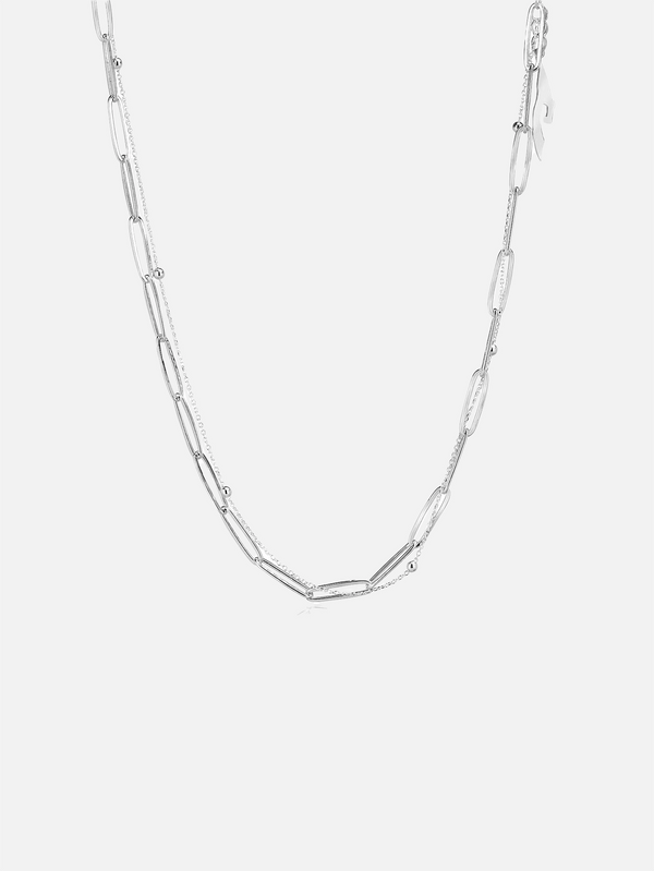 CLOSURE - KOLYE - Solara 925 Carat Choker Necklace - Silver - shopi go'da!.