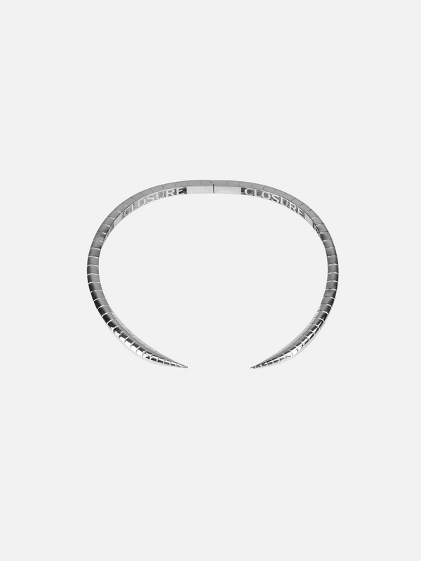 CLOSURE - KOLYE - Viper 925 Carat Cuff Necklace - Silver - shopi go'da!.