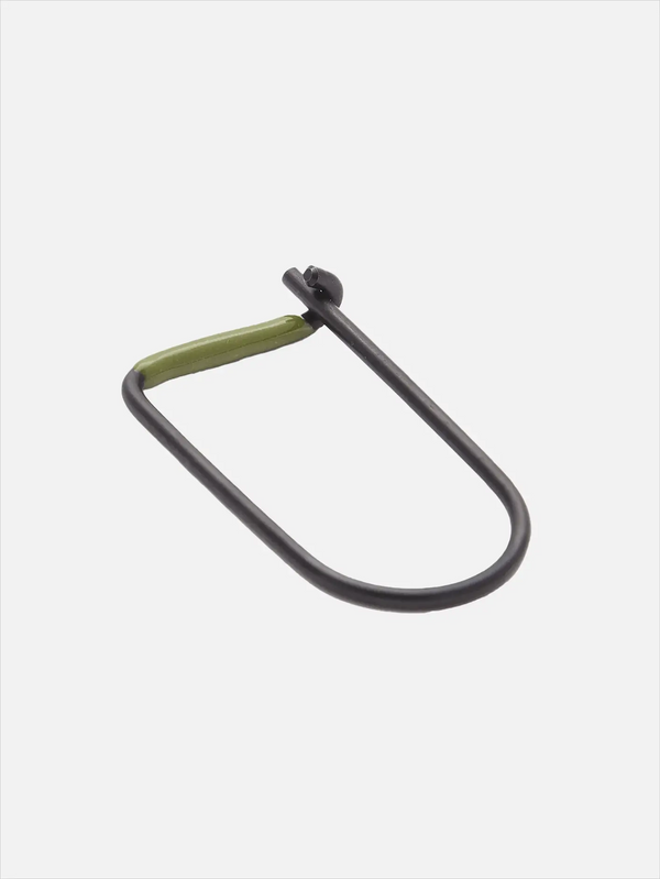 CRAIGHILL Enameled Wilson Keyring Olive Green/ Vapor Black - Keychains ANAHTARLIK