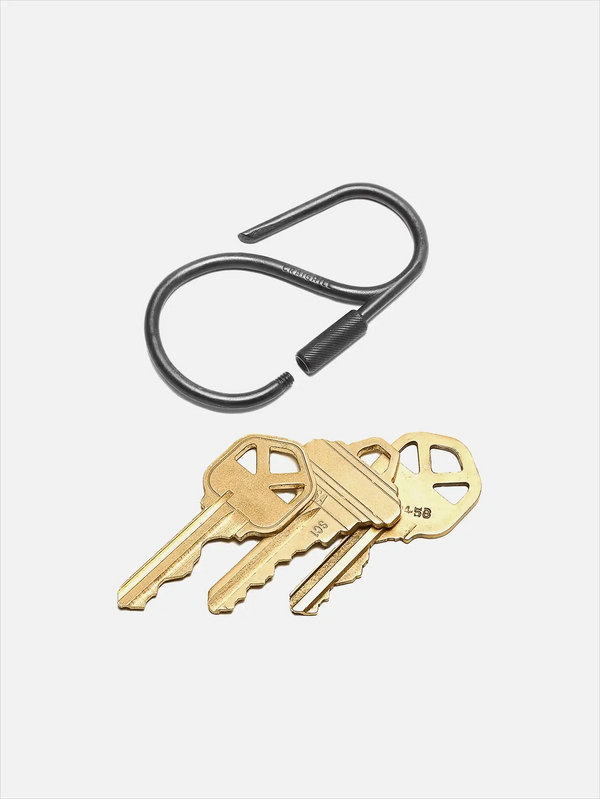 CRAIGHILL Offset Keyring Vapor Black/Stainless Steel - Keychains ANAHTARLIK