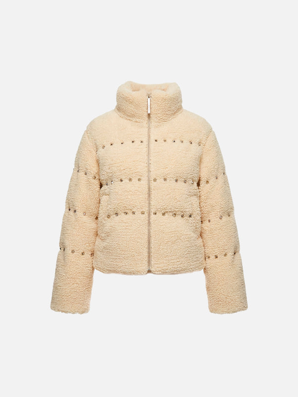 CULT FORM - MONT - Puffer Coat - Beige - shopi go'da!.