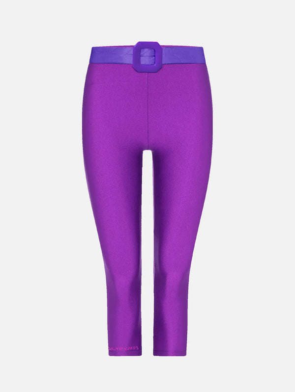 CULT FORM Purple Yorgan Midi Tights - TAYT