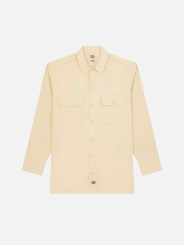 DICKIES Work Shirt LS Rec - Wood Ash - Uncategorized GÖMLEK