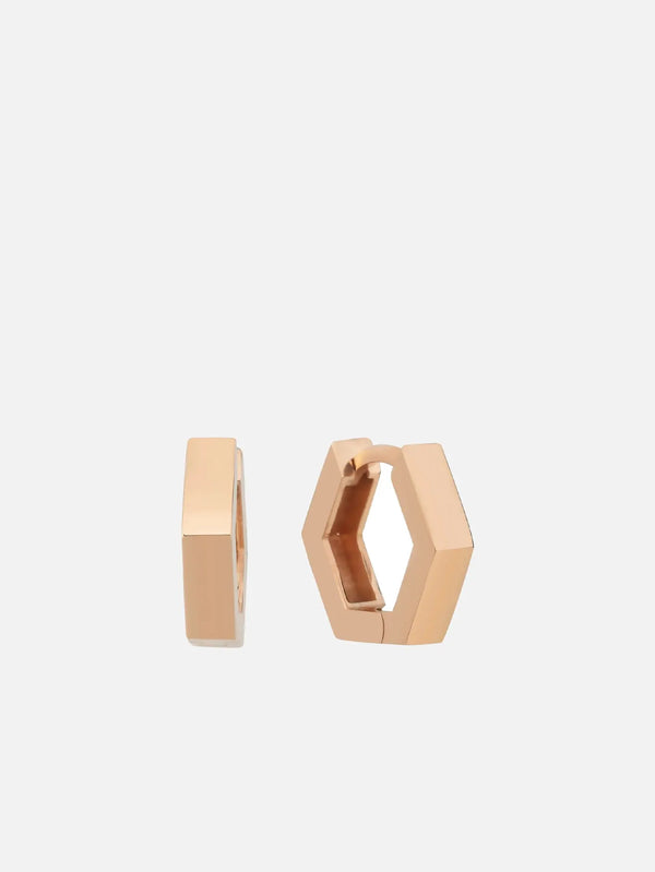 DIME TRIBE Rose Altıgen Küpe - Earrings KÜPE