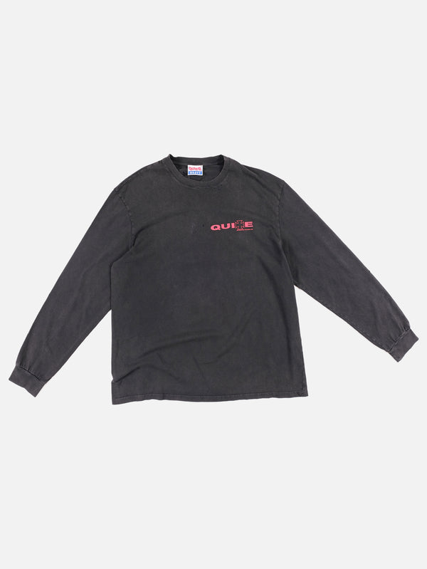 QUITEOFTEN, Distress Cross Longsleeve Tee - Black, T-SHIRT, shopi go'da!