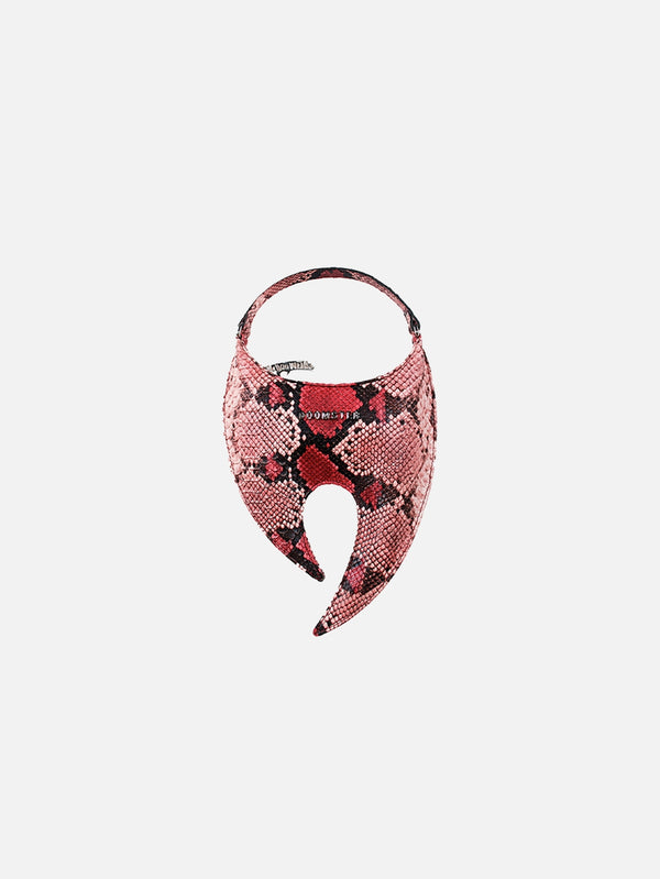 DOOMSTER - ÇANTA - Doomster Bag Small - Pink Python - shopi go'da!.